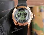 Corum Big Bubble Magical God Perspective Replica Watches Rose Gold